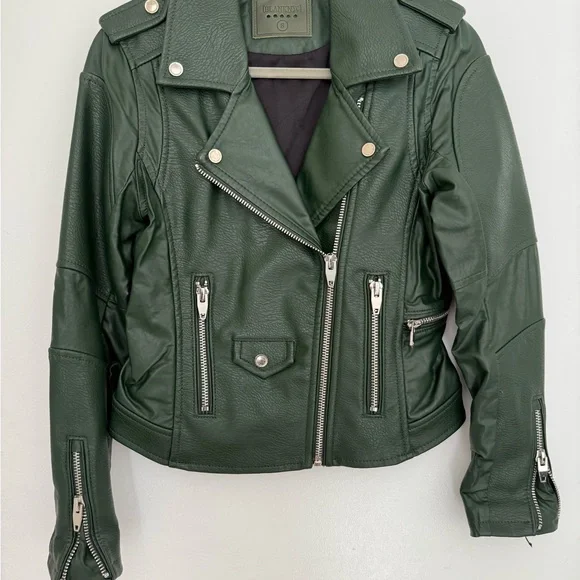 BLANKNYC Green Leather Jacket - Picture 2 of 3